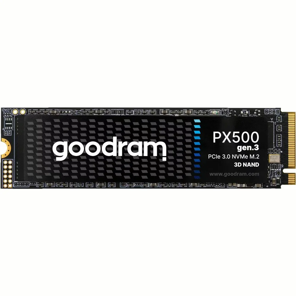 Goodram PX500 | 256GB NVMe SSD | M.2 Gen3 | 3.200MB/s Lesen | 1.300MB/s Schreiben