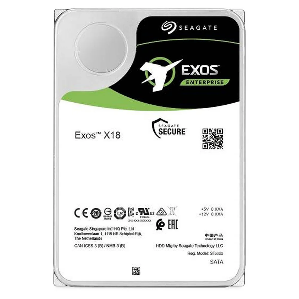Seagate Exos X18 Enterprise HDD 3.5" | 16TB SATA III | 7200RPM