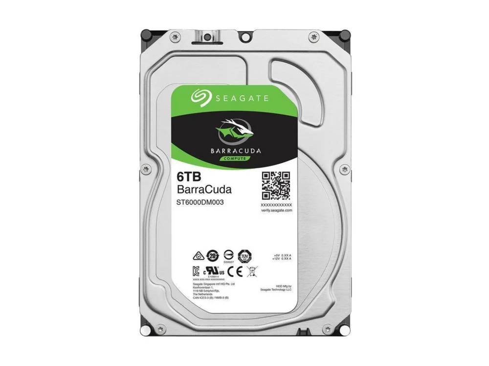 Seagate Barracuda HDD 3.5" | 6TB SATA III | 5600U/min