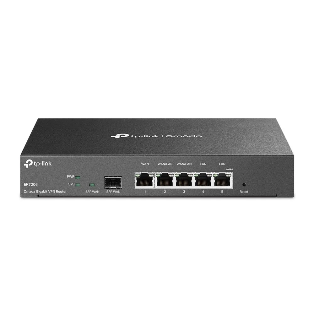 TP-Link TL-ER7206 | SafeStream Multi-WAN VPN-Router | Gigabit | Omada SDN | Kein WLAN