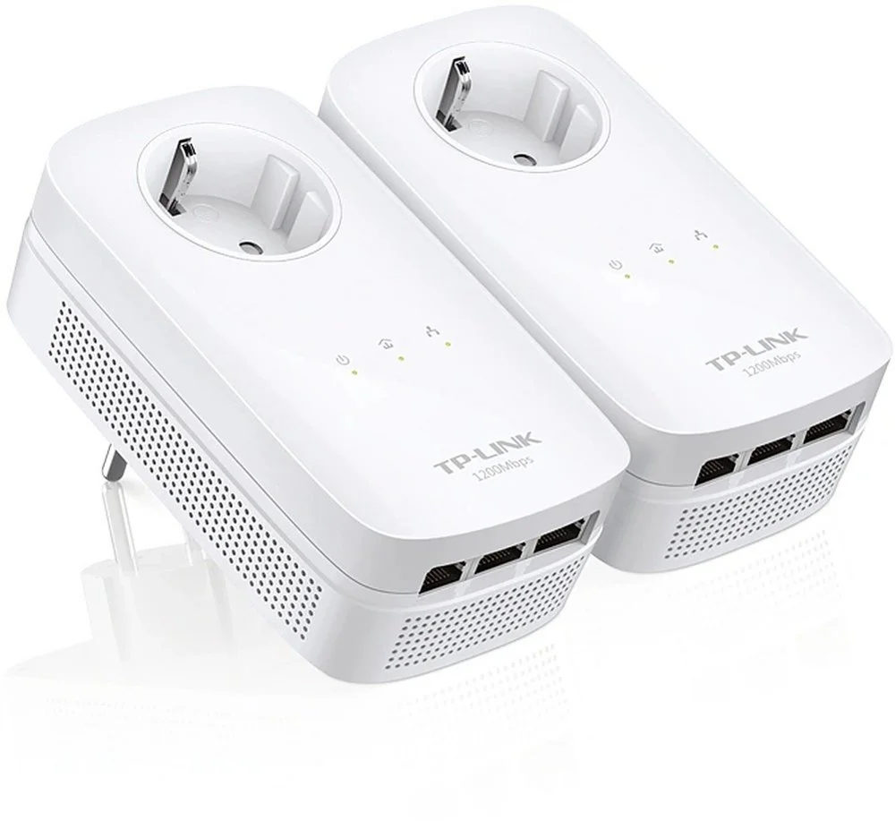 TP-Link TL-PA8030P KIT | Powerline Adapter Set | 1200 Mbit/s | 3x Gigabit Ethernet | Weiß