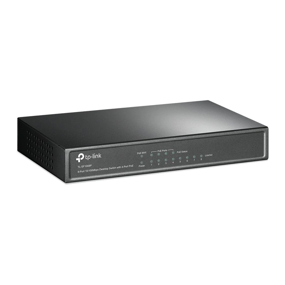 TP-Link TL-SF1008P | Unmanaged Switch | 8-Port 10/100 Mbps | 4x PoE