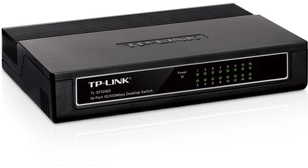 TP-Link TL-SF1016D | Nicht verwalteter Fast-Ethernet-Switch | 16 Anschlüsse