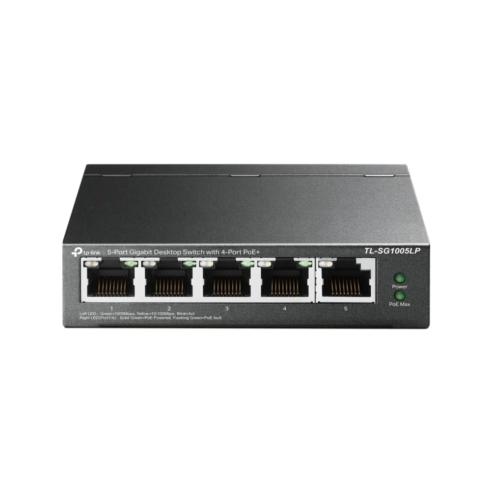 TP-Link TL-SG1005LP | Nicht verwaltet | Gigabit-Ethernet (10/100/1000 Mbit/s) | Power over Ethernet (PoE)