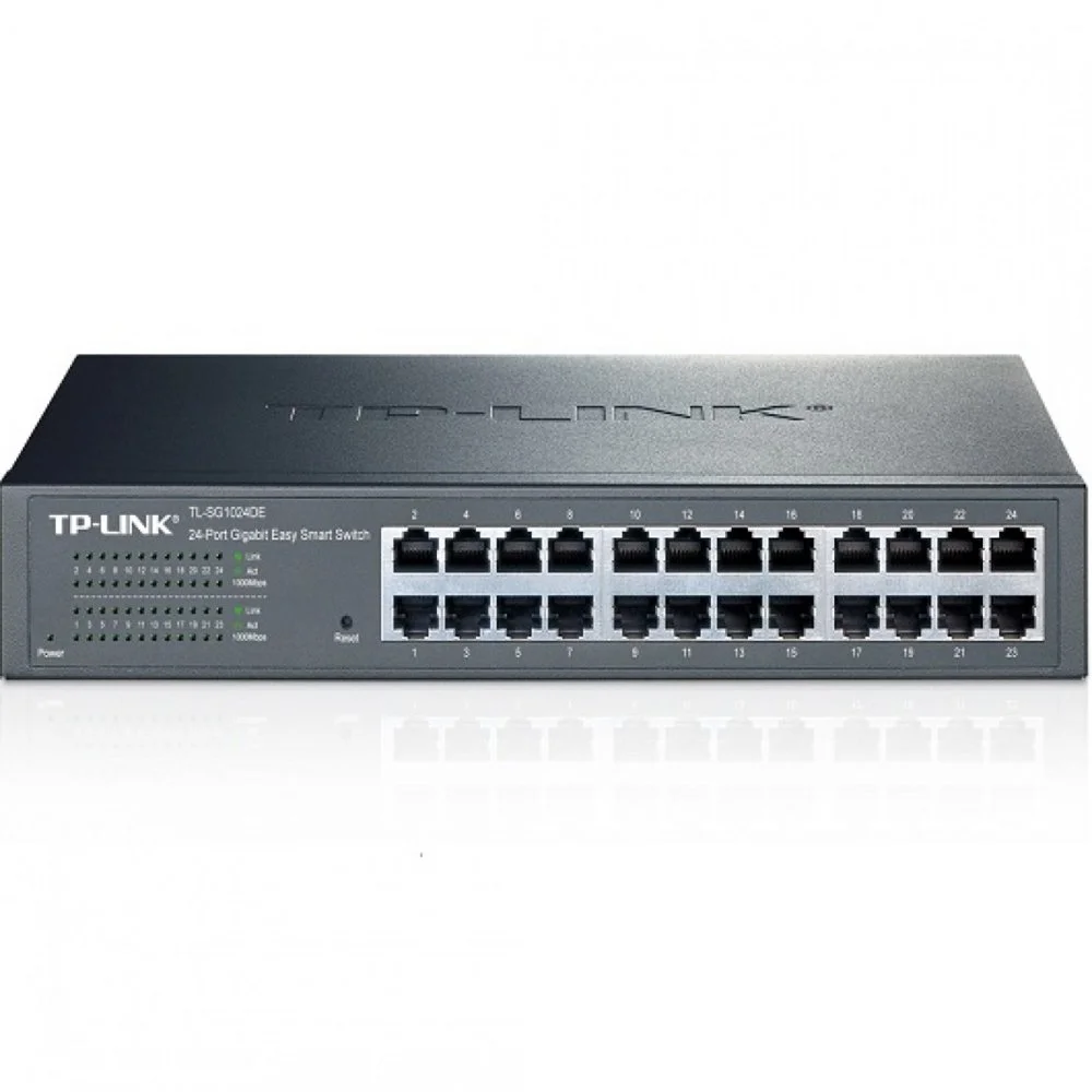 TP-Link TL-SG1024DE | Managed Smart Switch | 24 Ports | Gigabit Ethernet (10/100/1000 Mbit/s)