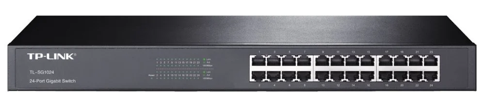 TP-Link TL-SG1024 | Unmanaged Switch | 24 Ports | Gigabit Ethernet (10/100/1000 Mbit/s) | Rackmount