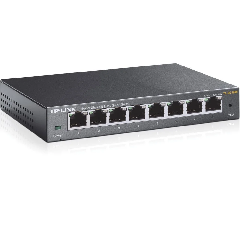 TP-Link TL-SG108E | Managed L2 Switch | 8 Ports | Gigabit Ethernet (10/100/1000 Mbit/s)