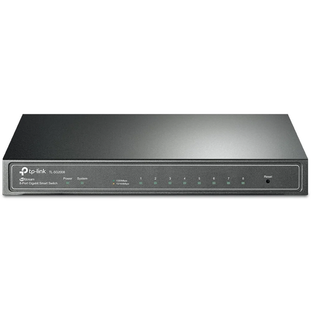 TP-Link TL-SG2008 | Managed Smart Switch | 8 Ports | Gigabit Ethernet (10/100/1000 Mbit/s) | VLAN/QoS/IGMP Snooping | Webverwaltung