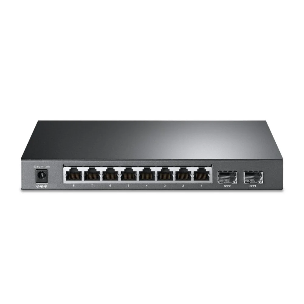 TP-Link TL-SG2210P | Managed Smart Switch | 10 Ports | Gigabit Ethernet (10/100/1000 Mbit/s) | 8x PoE+