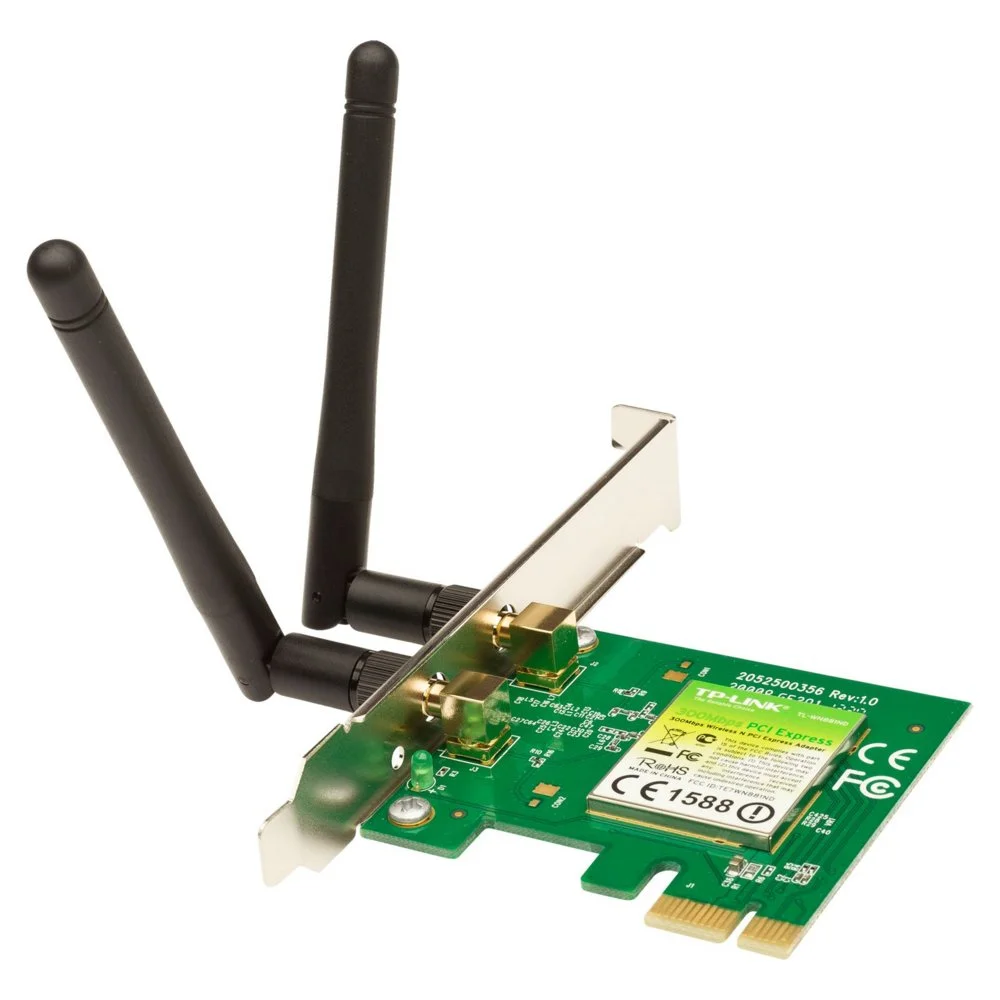 TP-Link TL-WN881ND | Wi-Fi 4 Interne PCIe-WLAN-Karte | 300 Mbit/s | 2,4 GHz | Schwarz