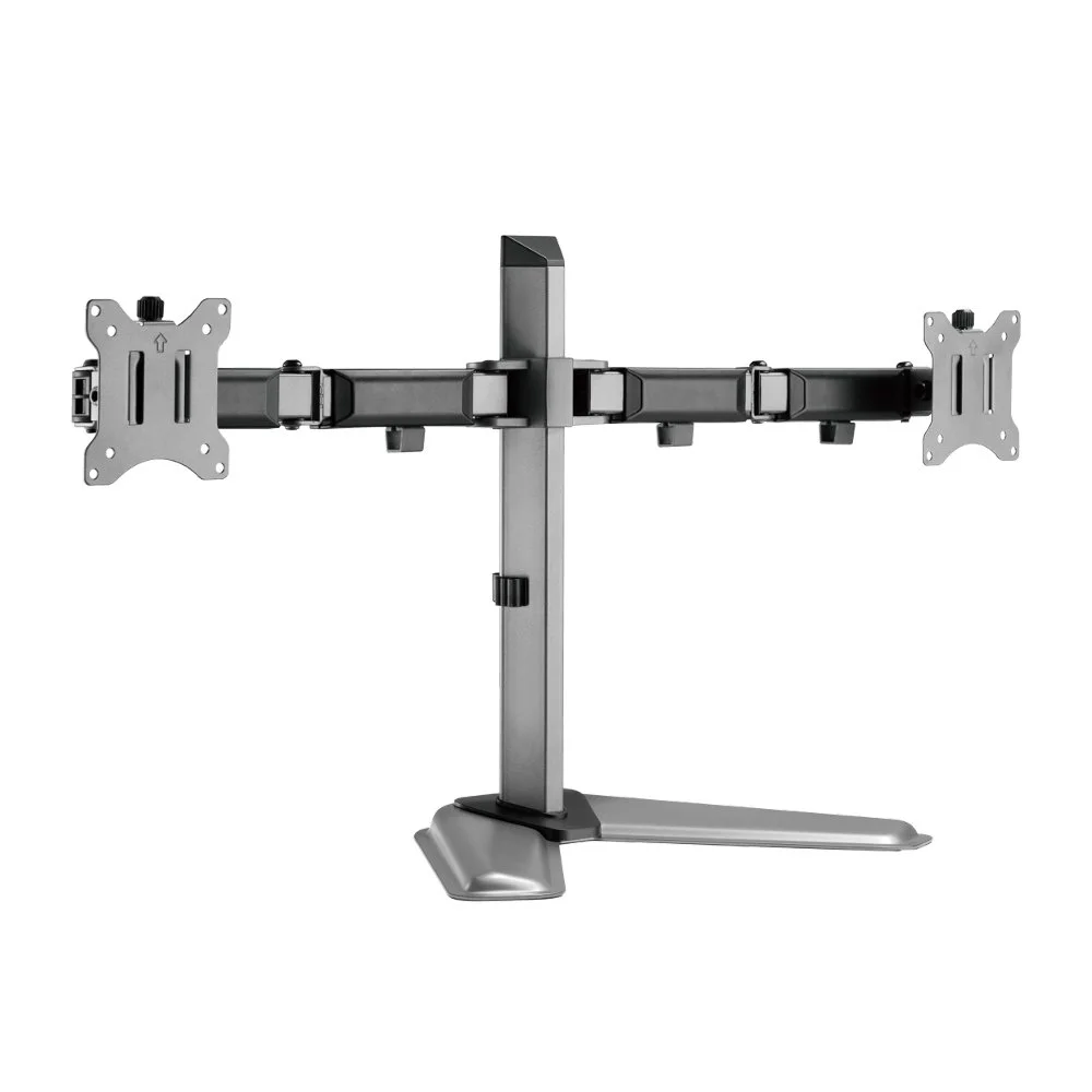 White Shark TUTANKHAMUN | Monitor-Schreibtischhalterung | Bis zu 32" | Maximal 9 kg | VESA 100x100 | 2 Monitore