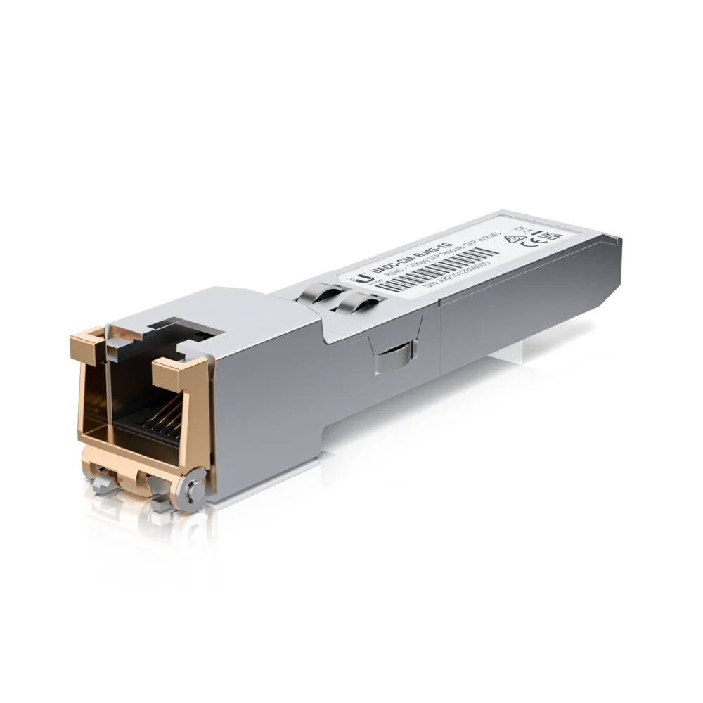 Ubiquiti UACC-CM-RJ45-1G | SFP Transceiver Modul | 10/100/1000 Mbit/s | Kupfer | RJ45 | 100 m