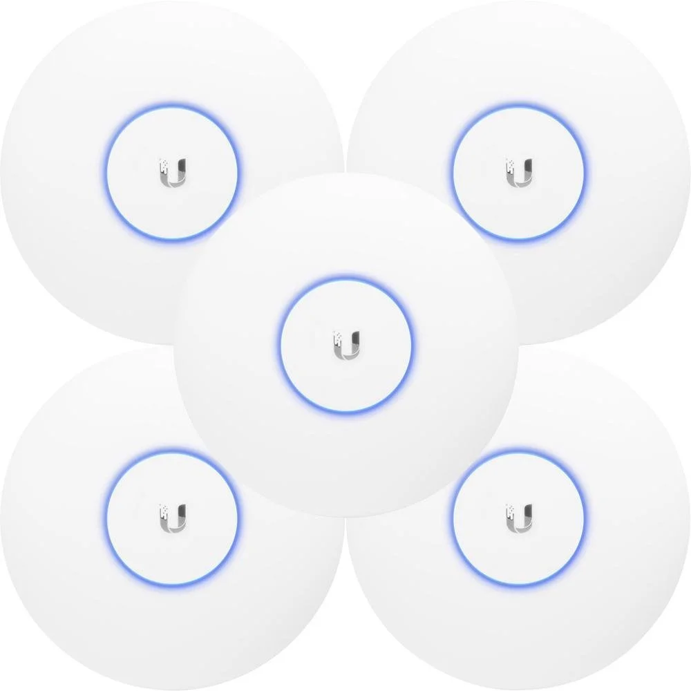 Ubiquiti UniFi UAP-AC-PRO (5er-Pack) | WiFi 5 Access Point (AC1750) | 1300 Mbit/s | PoE (mit Adapter) | Inklusive Decken- und Wandhalterung
