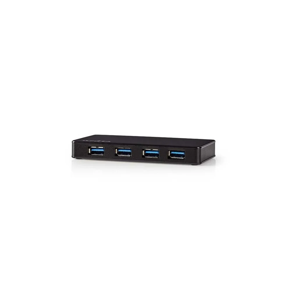 Nedis UHUBU3420BK | USB 3.2 Gen 1 (3.1 Gen 1) Micro-B Interface-Hub | Schwarz
