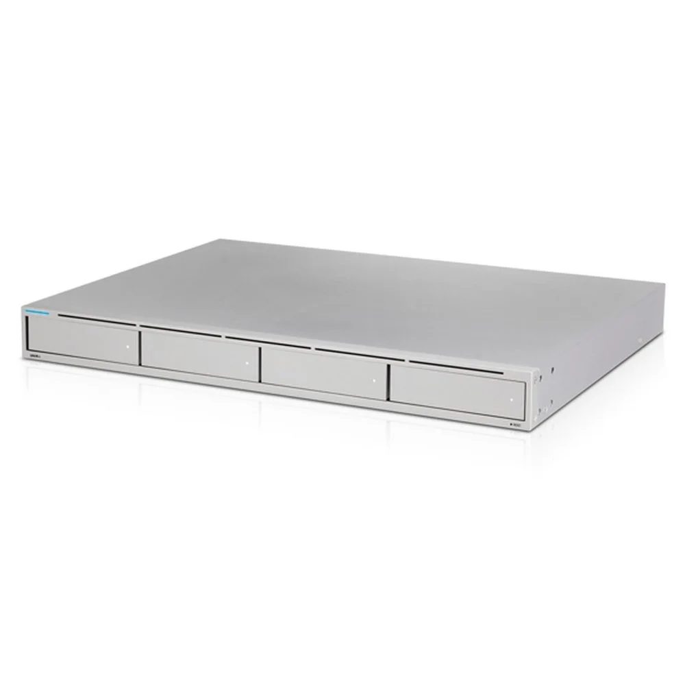 Ubiquiti UniFi Protect UNVR | Netzwerk-Videorekorder (NVR) | 4× 2,5"/3,5" HDD-Einschübe | 1× 10G SFP+ & 1× Gigabit-Ethernet | RAID 1/5 | 1U Rackmount | Grau