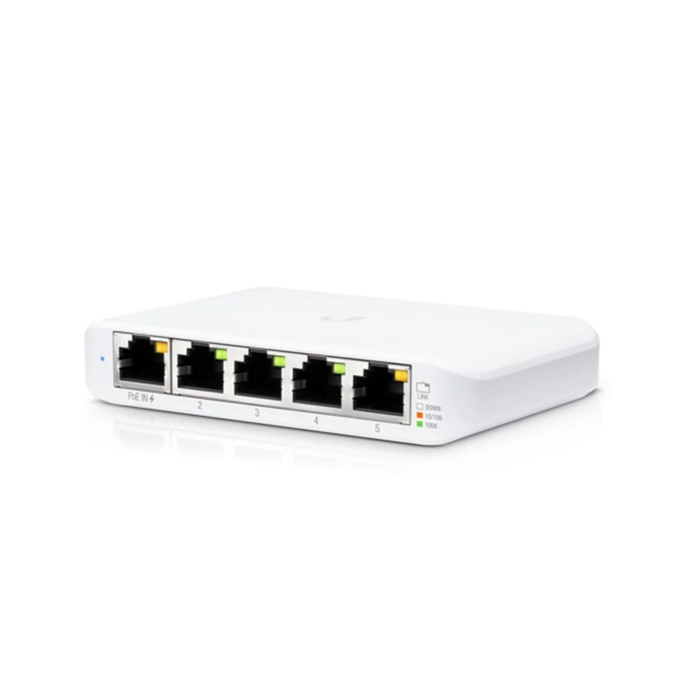 Ubiquiti UniFi Switch Flex Mini (3er-Pack) | Verwalteter Gigabit-Switch | 5-Port | PoE-Eingang | Weiß
