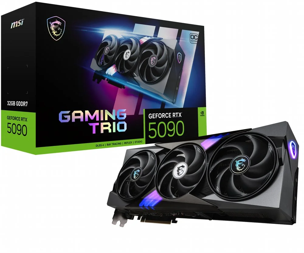 MSI GeForce RTX 5090 Gaming Trio OC | 32GB GDDR7 VRAM | 4K Gaming & KI | Grafikkarte | Nvidia GPU
