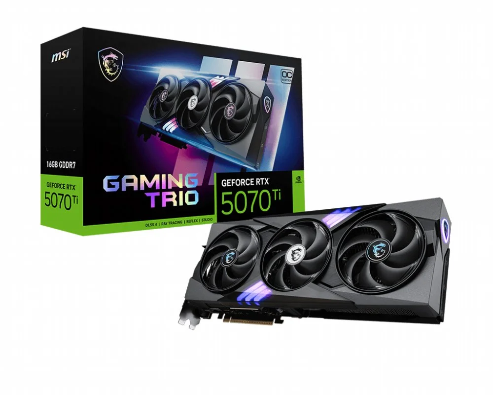 MSI GeForce RTX 5070 Ti GAMING TRIO OC | 16GB GDDR7 | DLSS 4 | Grafikkarte | Nvidia GPU