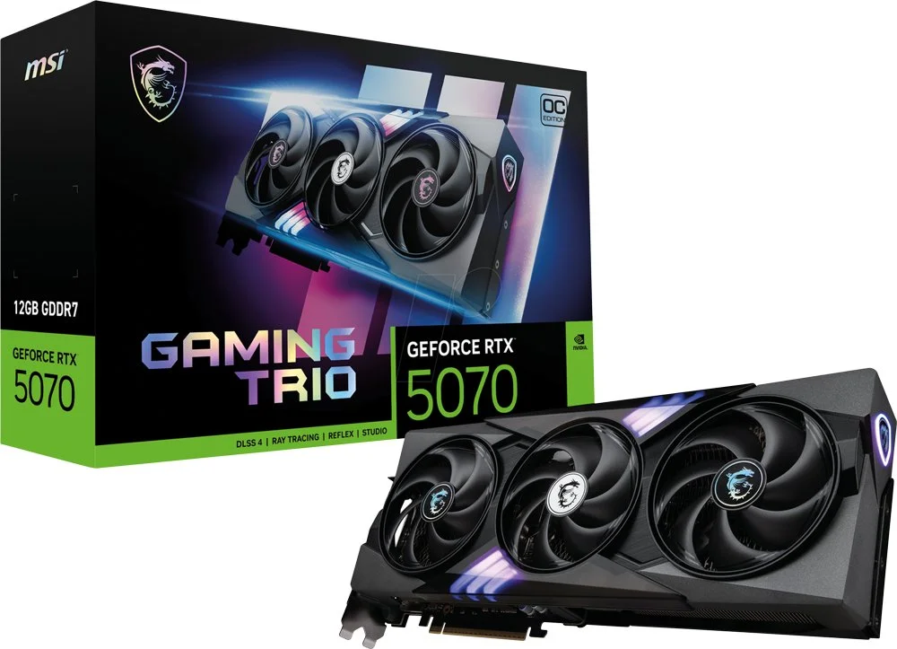 MSI GeForce RTX 5070 Gaming Trio OC | 12GB GDDR7 VRAM | Grafikkarte | Nvidia GPU