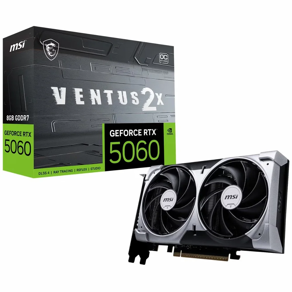 MSI GeForce RTX 5060 Ventus 2X OC | 8GB GDDR7 VRAM | Grafikkarte | GPU | Nvidia