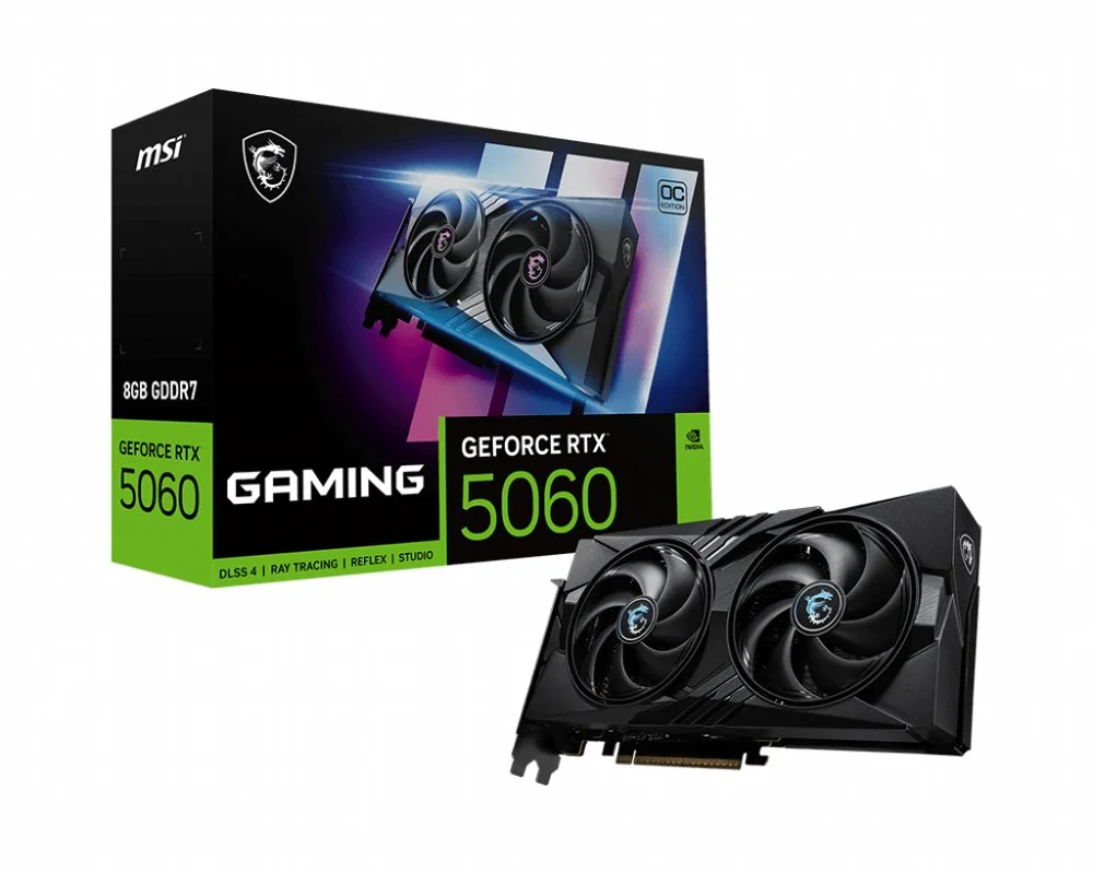 MSI GeForce RTX 5060 Gaming OC | 8GB GDDR7 VRAM | DLSS 4 | Grafikkarte | Nvidia GPU