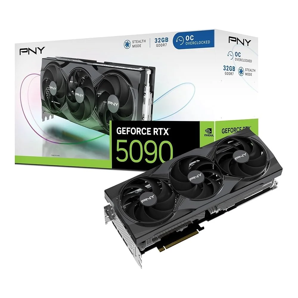 PNY GeForce RTX 5090 OC | 32 GB GDDR7 VRAM | 4K Gaming & KI | Grafikkarte | GPU | Nvidia