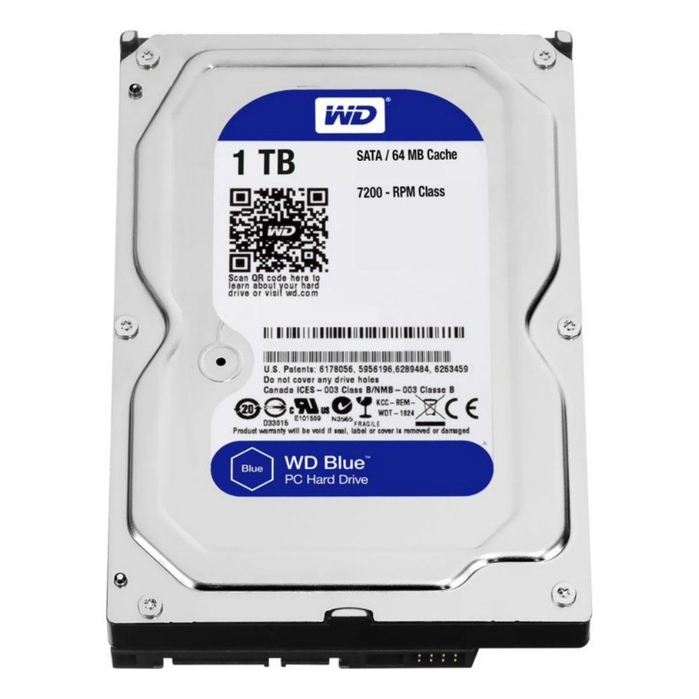 Western Digital Blue HDD 3.5" | 1TB SATA III | 7200U/min