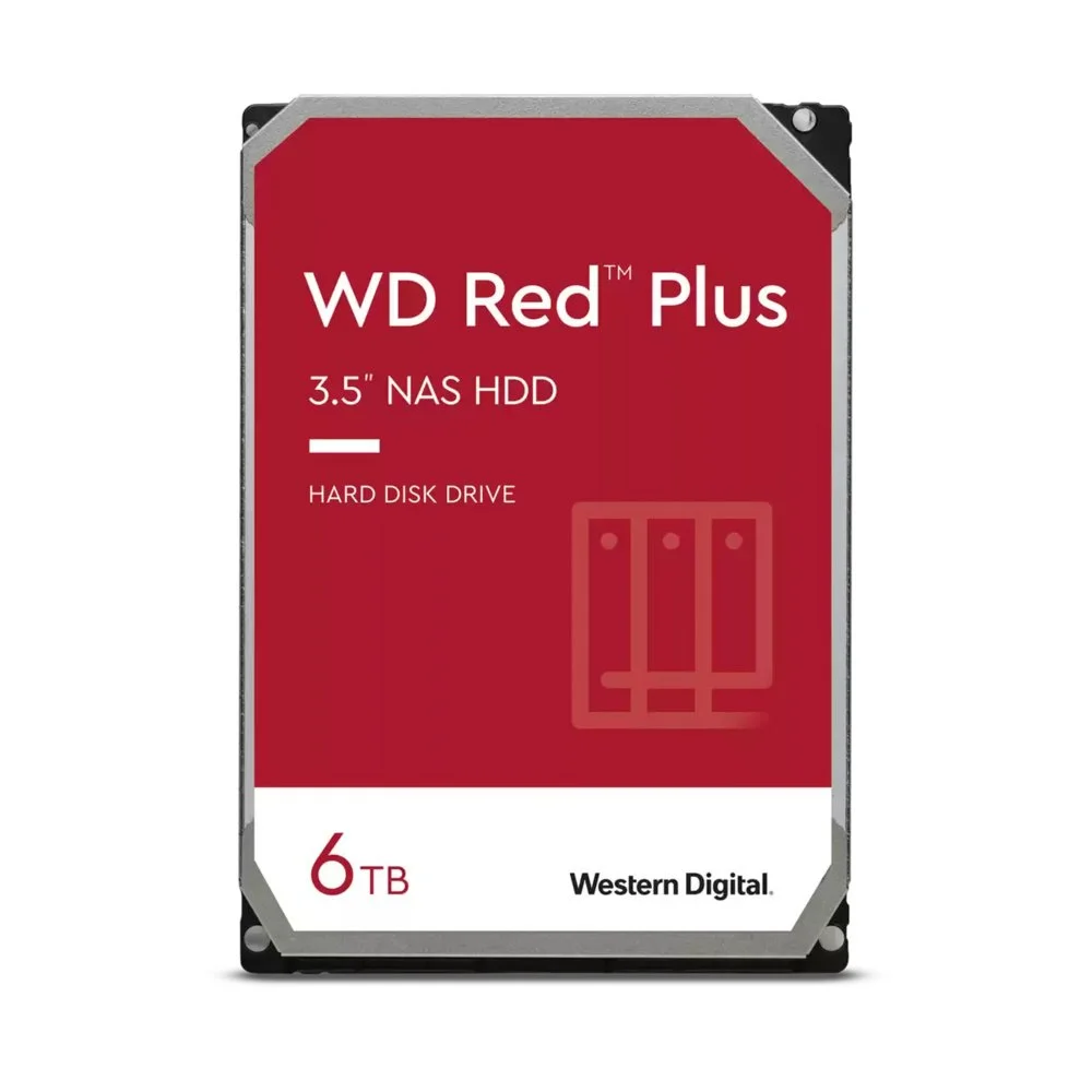 Western Digital Red Plus NAS HDD 3.5" | 6TB SATA III | 540RPM