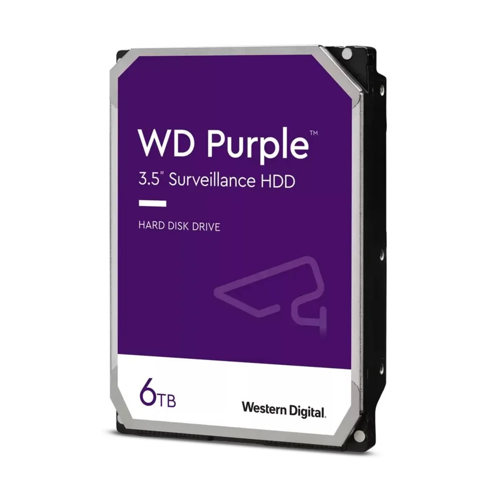 Western Digital Purple | Interne Festplatte 6 TB | 3,5" SATA III | 5400 U/min | 256 MB Cache