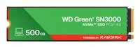 Western Digital Green SN3000 QLC | 500GB NVMe SSD | M.2 Gen4 | 5.000MB/s Lesen | 4.100MB/s Schreiben