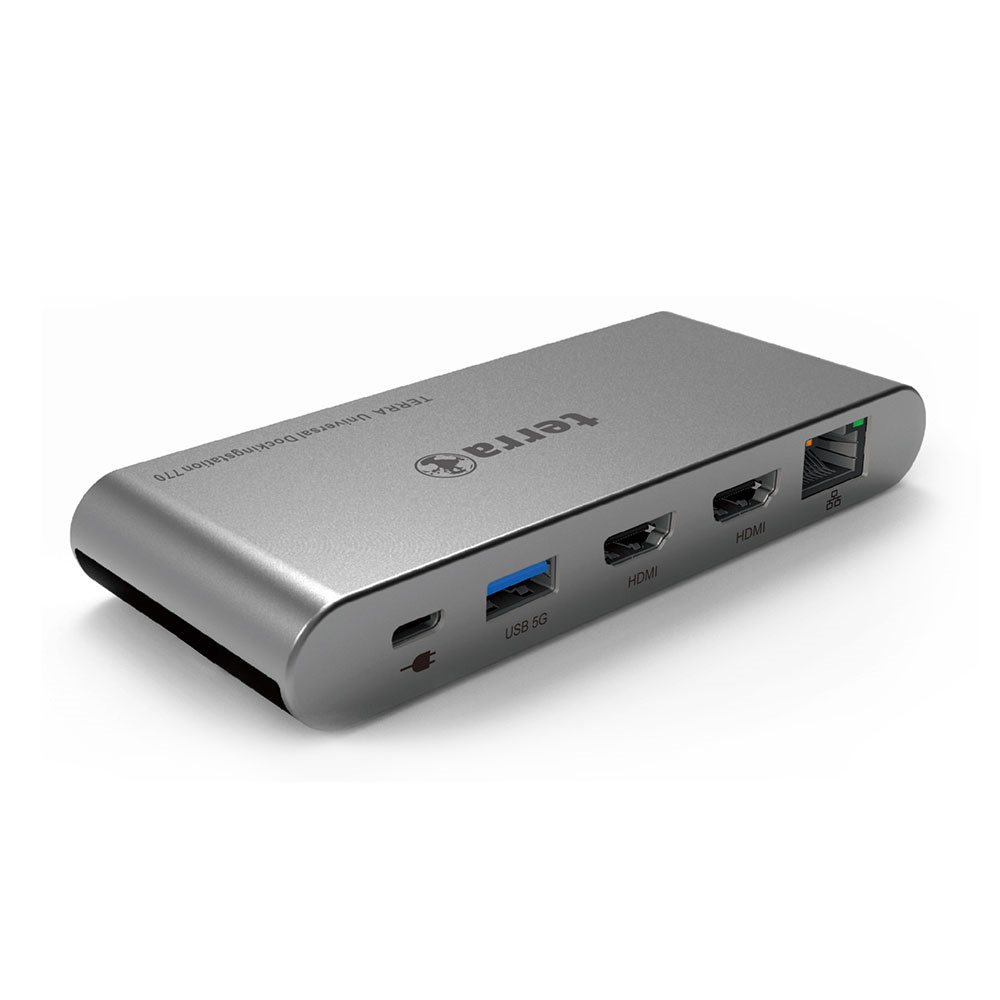 TERRA MOBILE Dockingstation 770 USB-C Dual Display Dockingstation mit Dual Display für unterwegs!