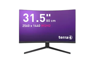 TERRA LCD/LED 3285W HA black CURVED USB-C/HDMI/DP